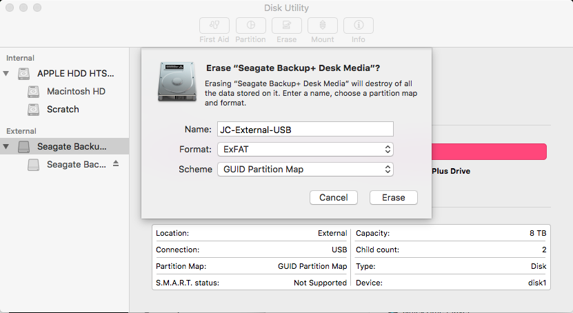 how to reformat a usb drive on mac